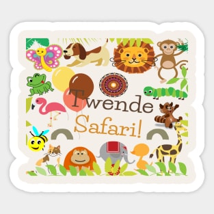 Let's go on safari (Twende safari) Sticker